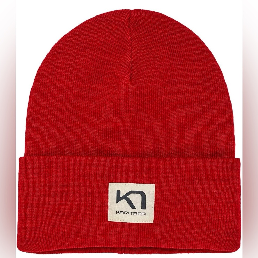 *NWOT* Kari Traa Women’s Rothe Beanie Hat in Heat Red (one size) - Picture 1 of 9
